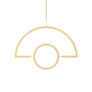 Plant Hanging Mobile, Gold - Semicircle