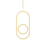 Plant Hanging Mobile, Gold - Oval