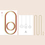 Plant Hanging Mobile, Gold - Oval