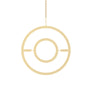 Plant Hanging Mobile, Gold - Circle
