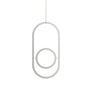 Plant Hanging Mobile, Silver - Oval