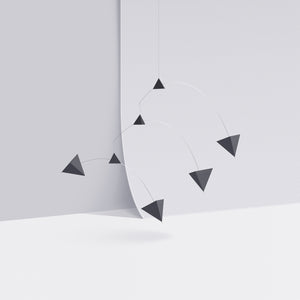 Paper Hanging Mobile, Polygon B - Black