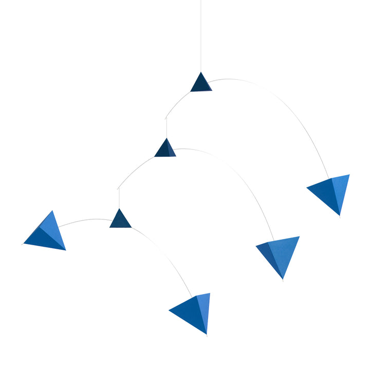 Paper Hanging Mobile, Polygon B - Blue