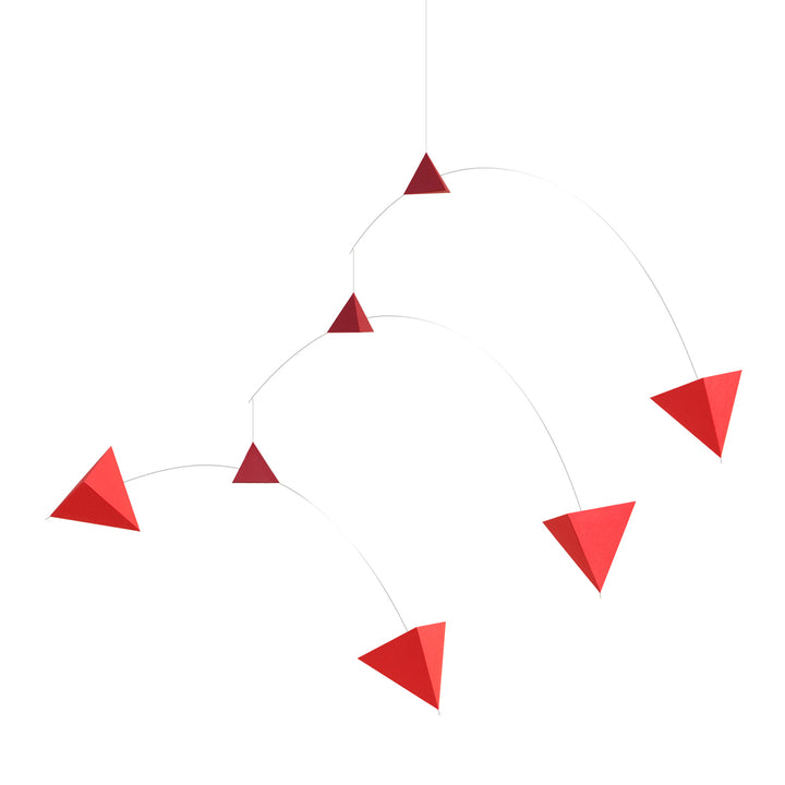 Paper Hanging Mobile, Polygon B - Red
